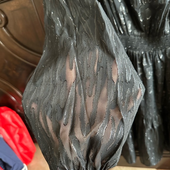 Lilly Pulitzer Womens avelynn silk dress Size 2 Onyx Seeing Spots Metalic Clip - Picture 4 of 7